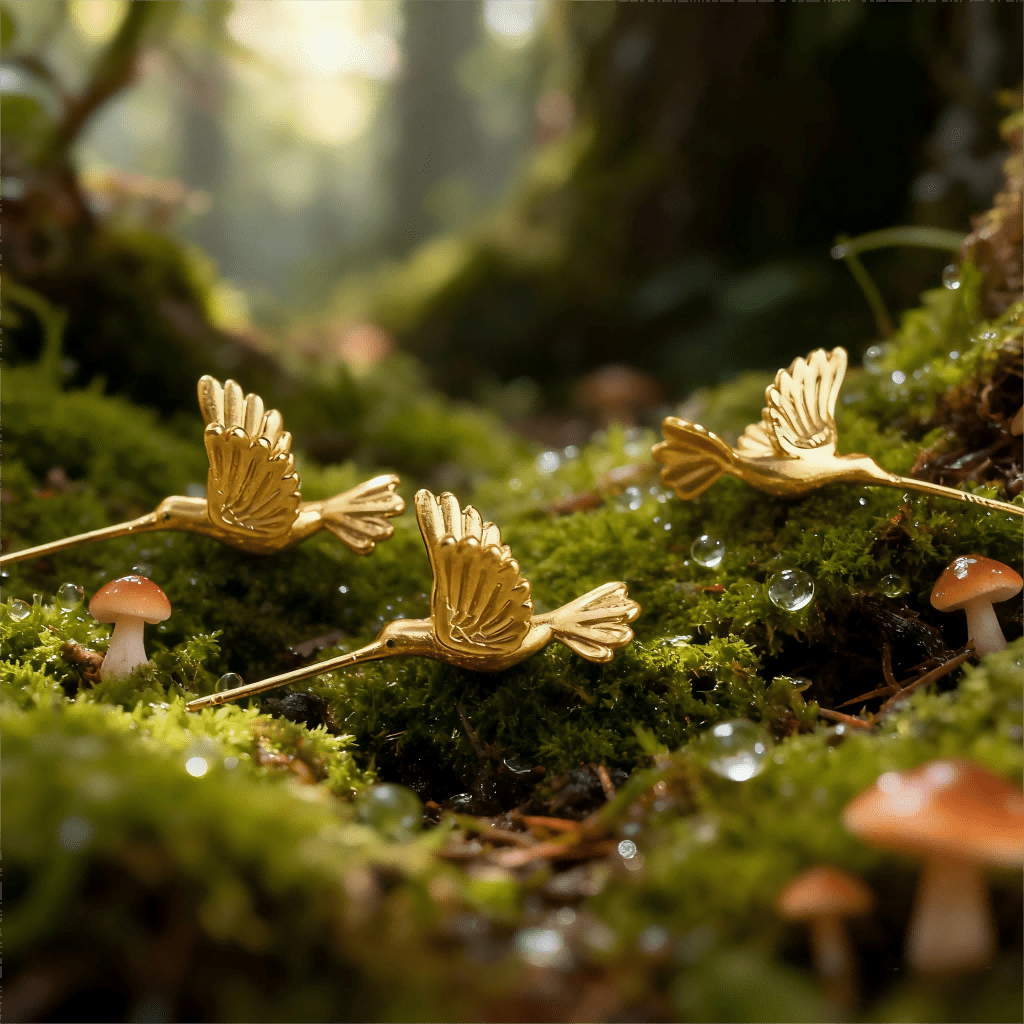 flying birds丨earrings - zoominizoo