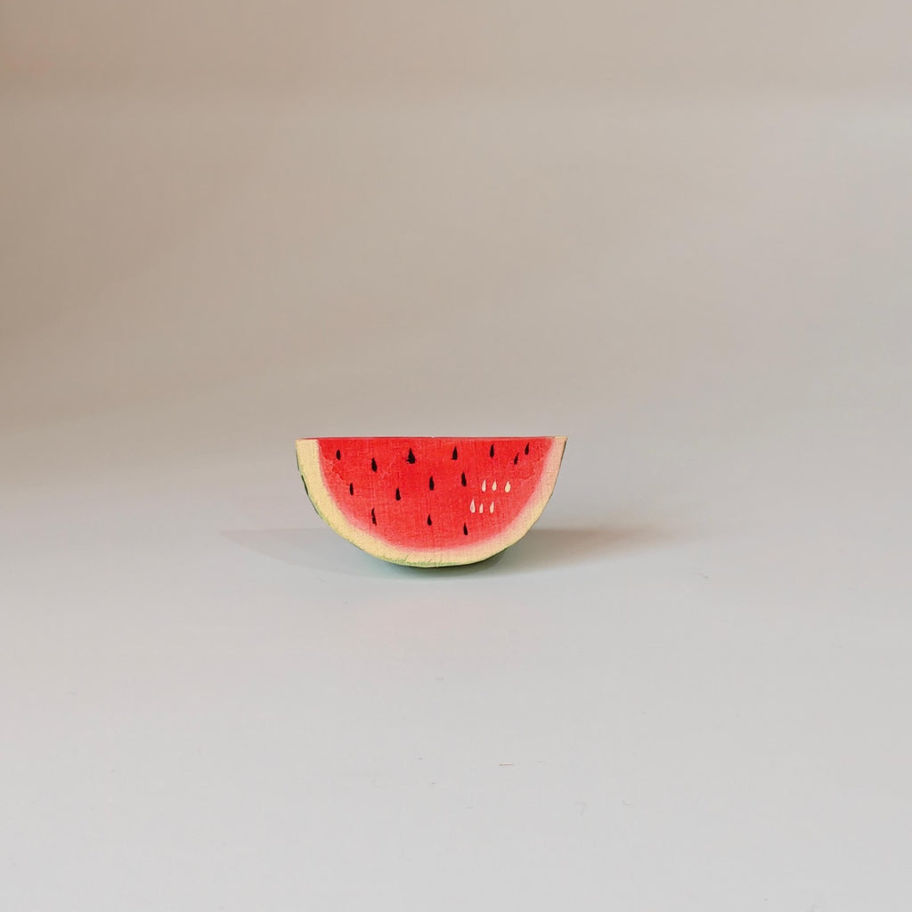 Handmade Wooden Dog Figurines Set (3 Pcs) - Cute Puppy Sculptures with Free Wooden Watermelon Gift - zoominizoo