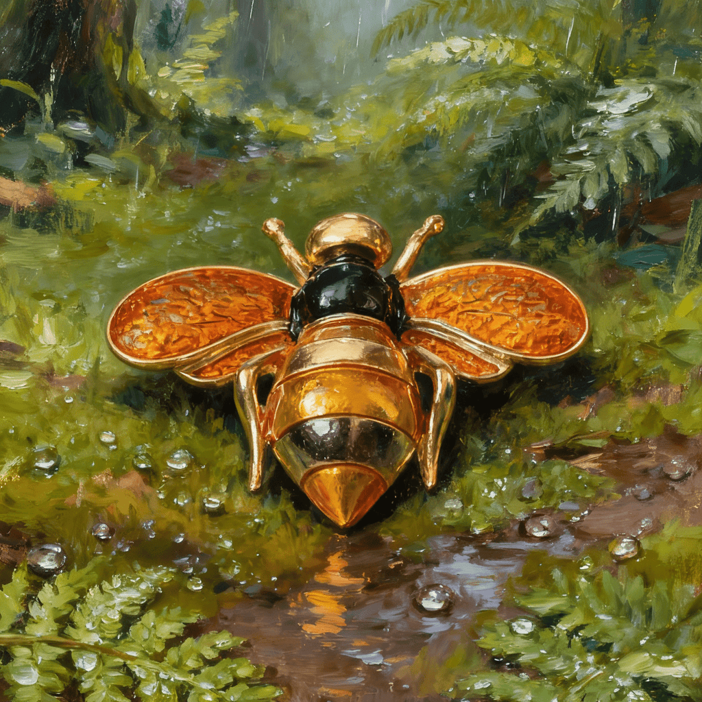 The Golden Honey Guardian丨brooch - zoominizoo