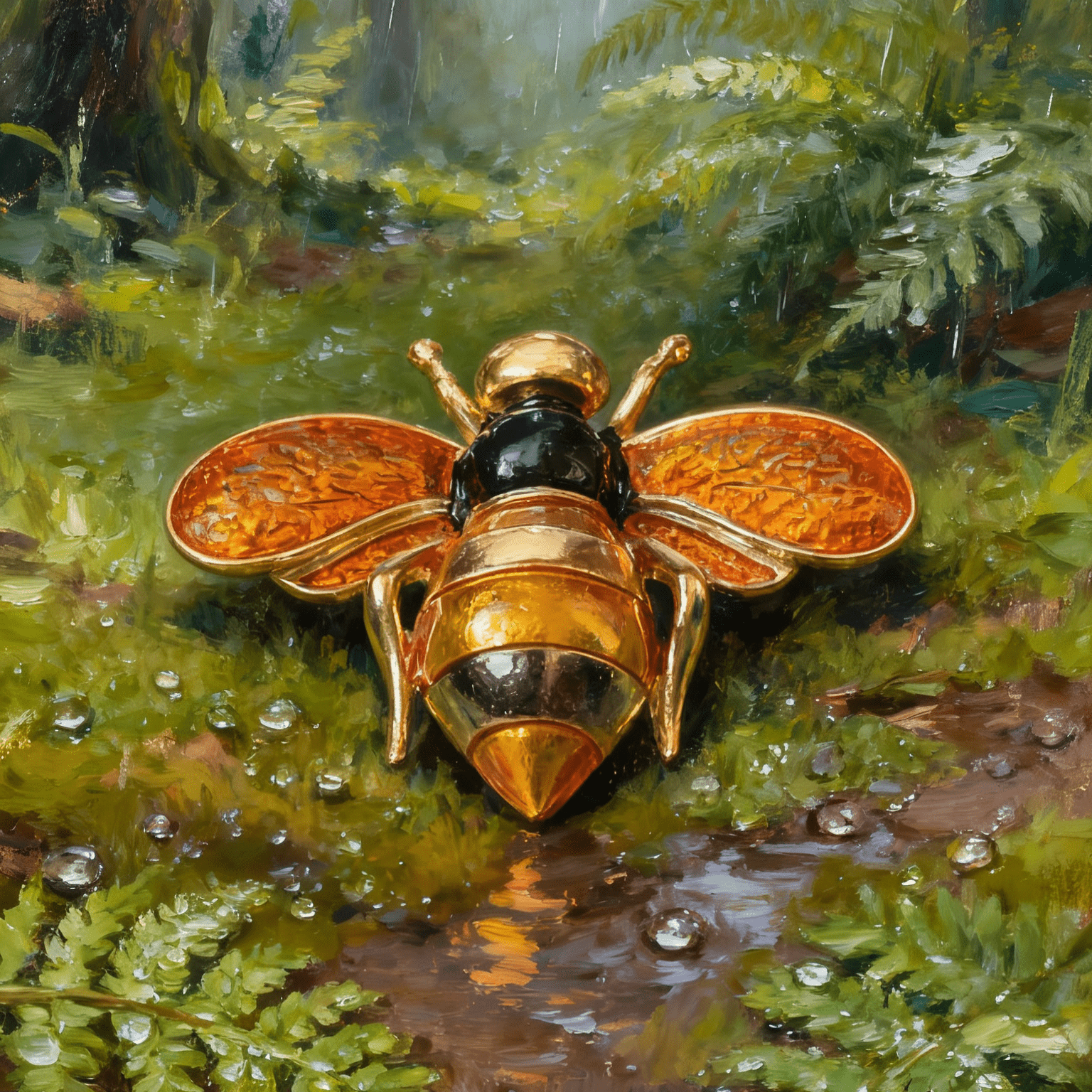 The Golden Honey Guardian丨brooch - zoominizoo